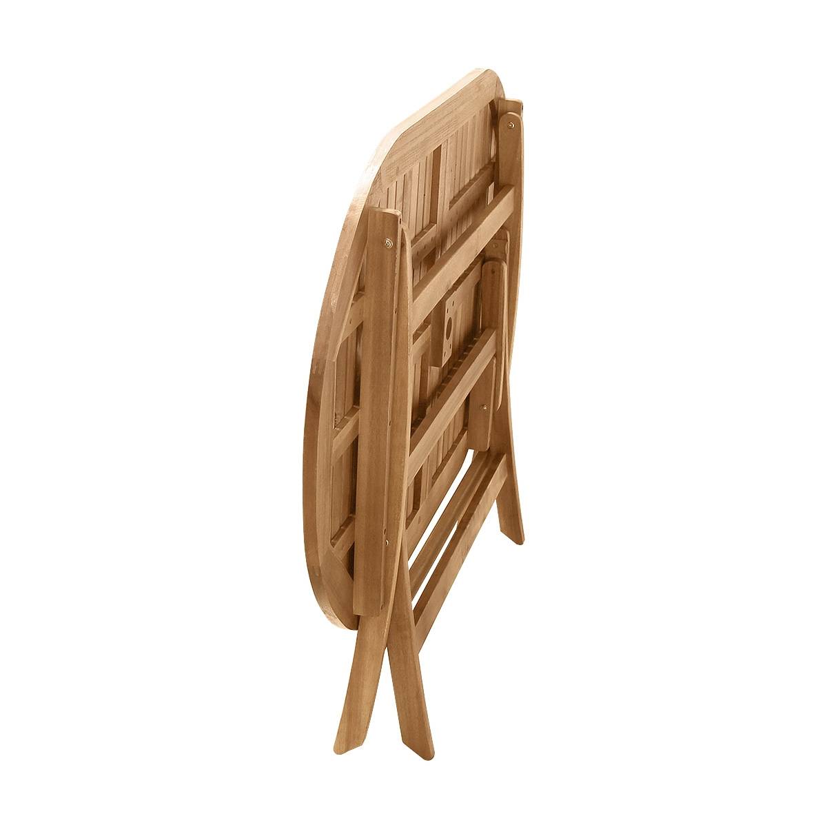 Salon de jardin ovale en acacia Fidgi - 4 chaises - Cémonjardin - Imagen 4