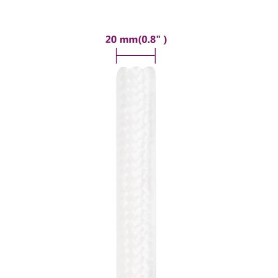 Corde de bateau Blanc complet 20 mm 50 m Polypropylène Maison Chic - Image 6