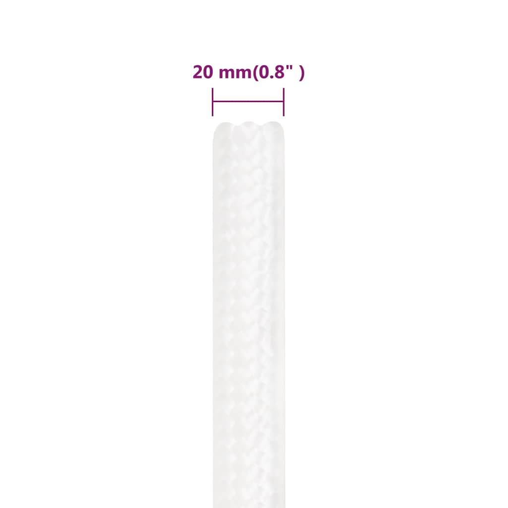 Corde de bateau Blanc complet 20 mm 50 m Polypropylène Maison Chic - Image 6