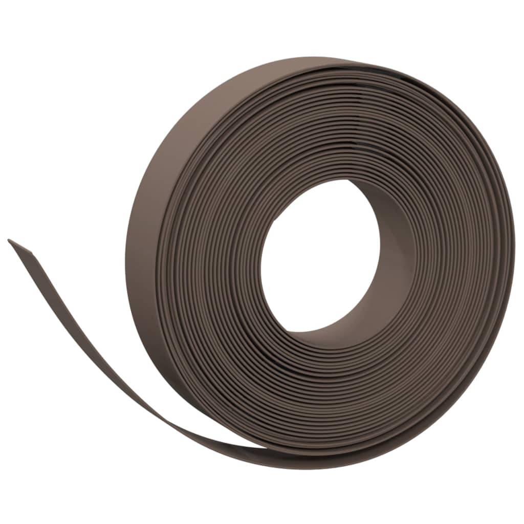 Bordure de jardin polyéthylène aménagement bassins 10mx10cm marron - ComfortXL Outdoor Living - Image 3