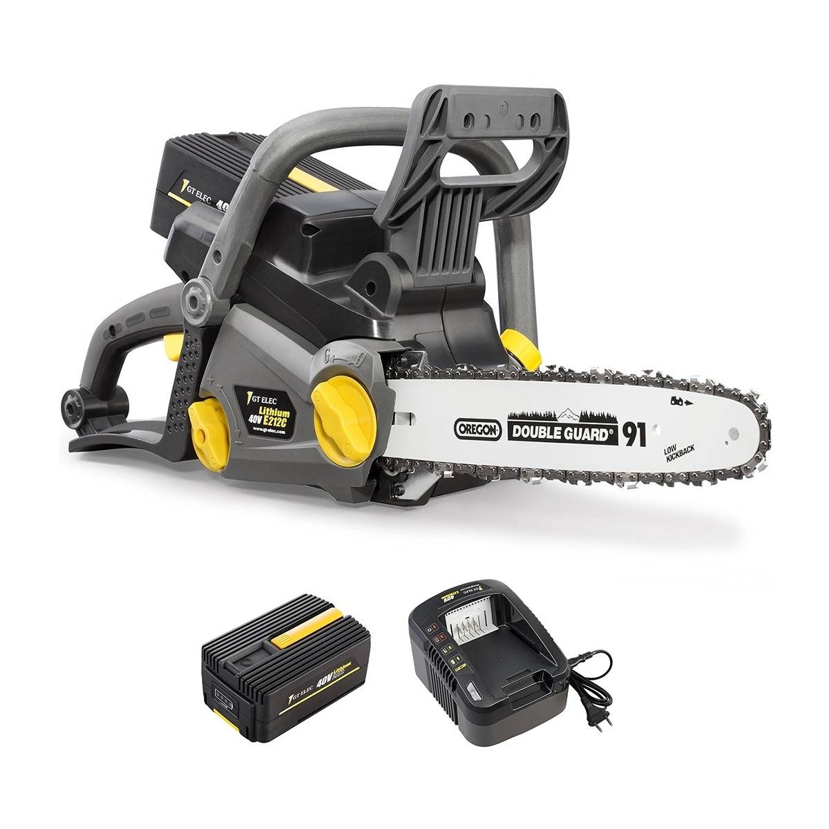 Gt Elec - Tronçonneuse sans fil à batterie, 40 V, guide 12 pouces, GT ELEC + batterie 2 Ah + chargeur - GT ELEC - Image 1