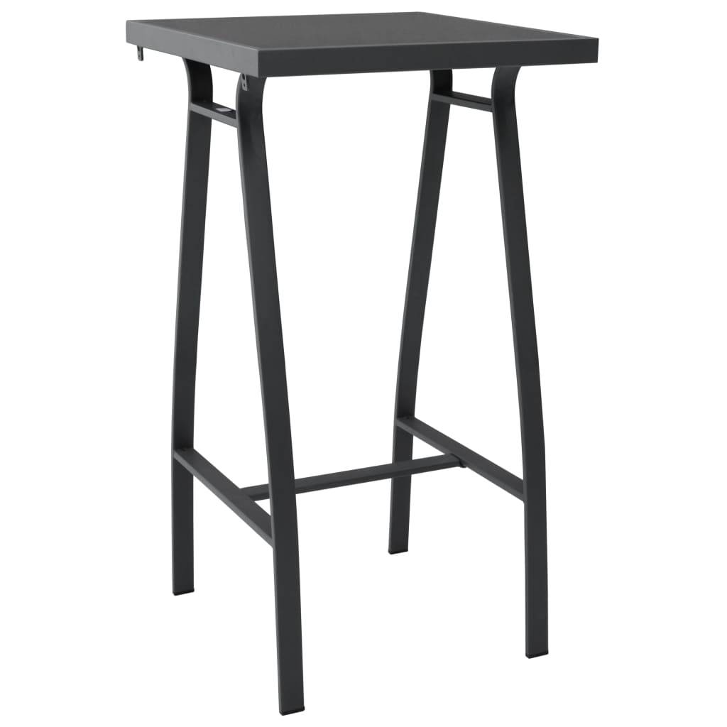 Helloshop26 - Ensemble de bar de jardin 3 pièces noir - Imagen 2