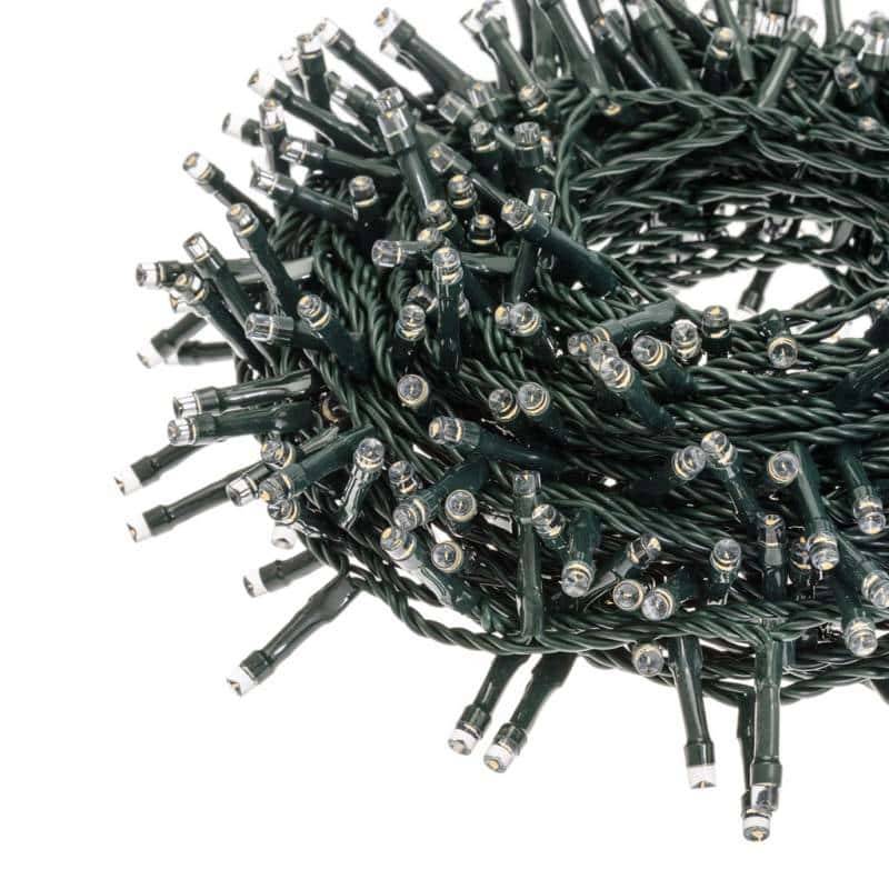 Lotti - Guirlande led 40M 1000 LED blanc froid 8 modes de lumière mémoire câble vert extérieur Lotti - Imagen 7