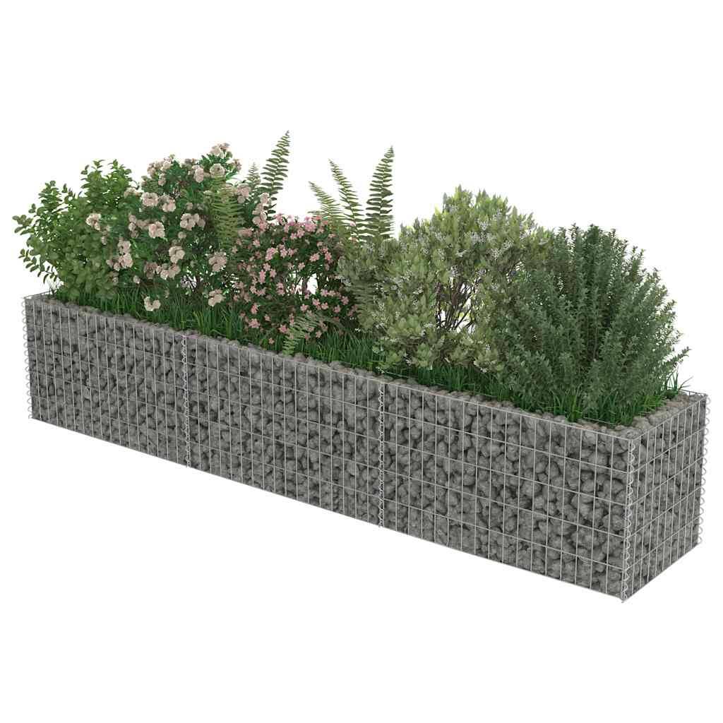 Vidaxl - Lit surélevé à gabion Acier galvanisé 270x50x50 cm vidaXL 143563 - Image 5