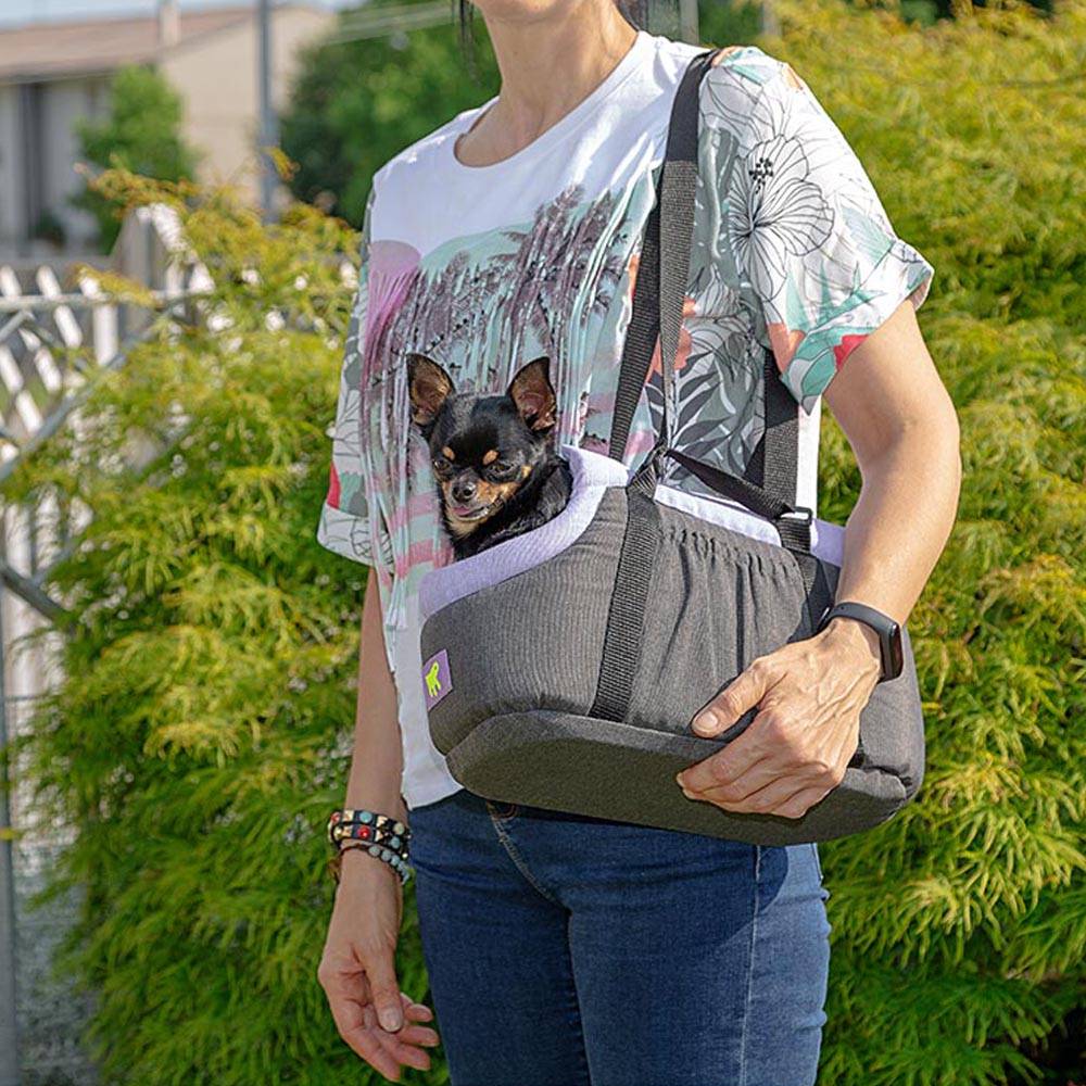Ferplast - Ferplast Sac de Transport pour Chat BORSELLO, Sac Transport Chien, Caisse Transport Chien,Sangles réglables, Sangle de sécurité, Lavable, Max 6 Kg, 37 - Imagen 2