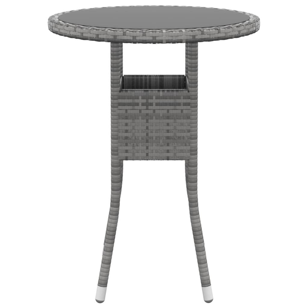 ComfortXL - Salon de Jardin 5 Pièces Rond Résine Tressée avec Tabourets Gris – ComfortXL Outdoor Living - Image 6