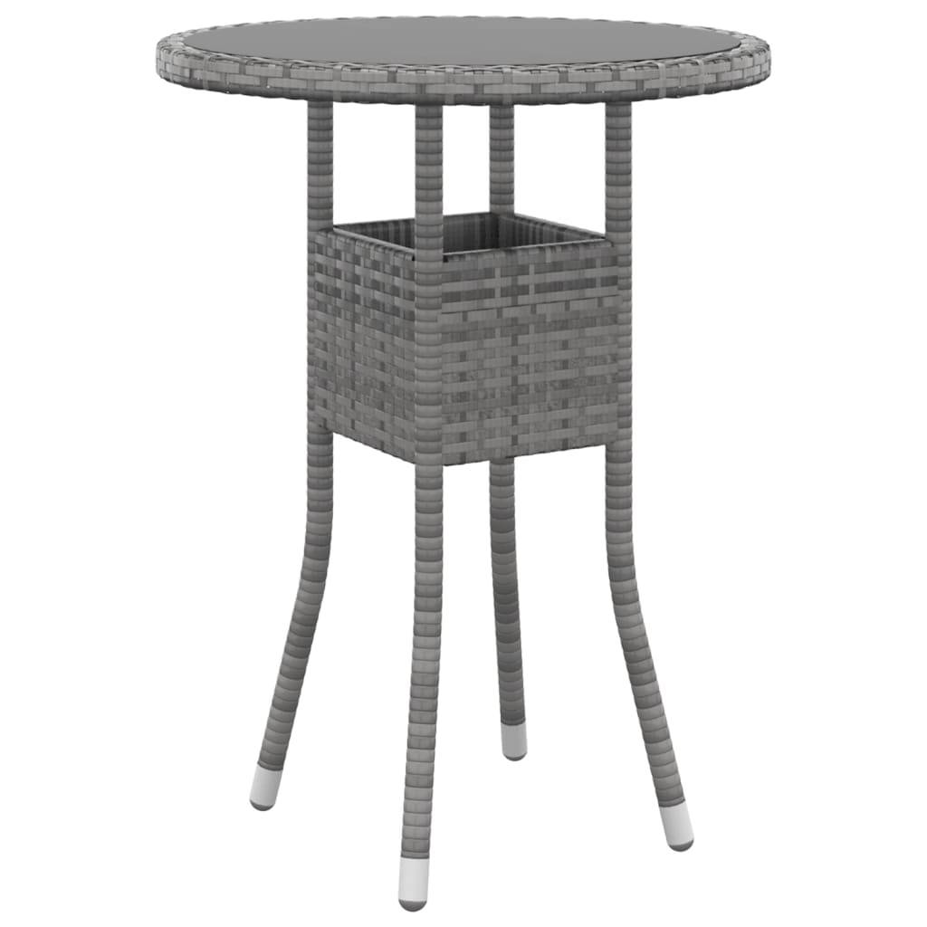 ComfortXL - Salon de Jardin 5 Pièces Rond Résine Tressée avec Tabourets Gris – ComfortXL Outdoor Living - Image 5