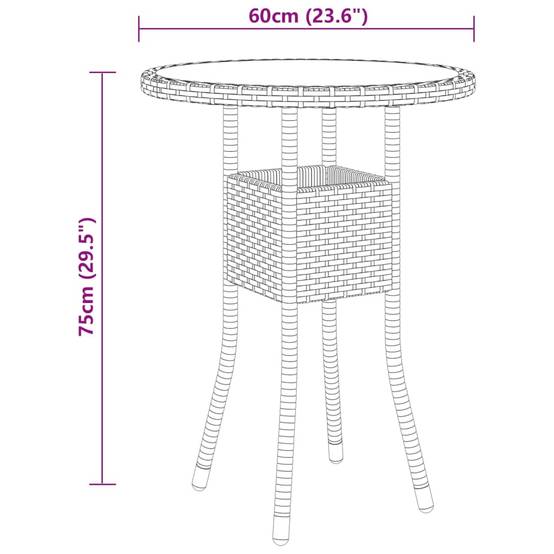 ComfortXL - Salon de Jardin 5 Pièces Rond Résine Tressée avec Tabourets Gris – ComfortXL Outdoor Living - Image 9