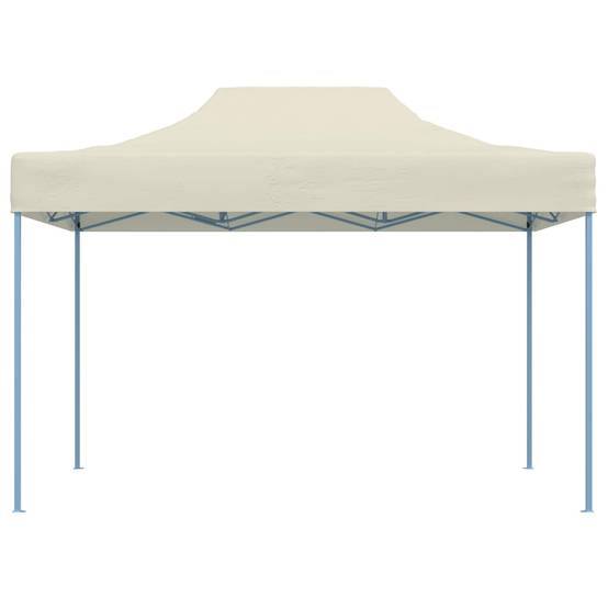 ComfortXL - Tente de réception Tissu Oxford pour garden-parties auvent pop-up robuste 280x410cm Crème - ComfortXL Outdoor Living - Image 2