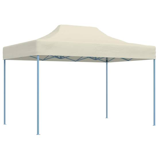 ComfortXL - Tente de réception Tissu Oxford pour garden-parties auvent pop-up robuste 280x410cm Crème - ComfortXL Outdoor Living - Image 1