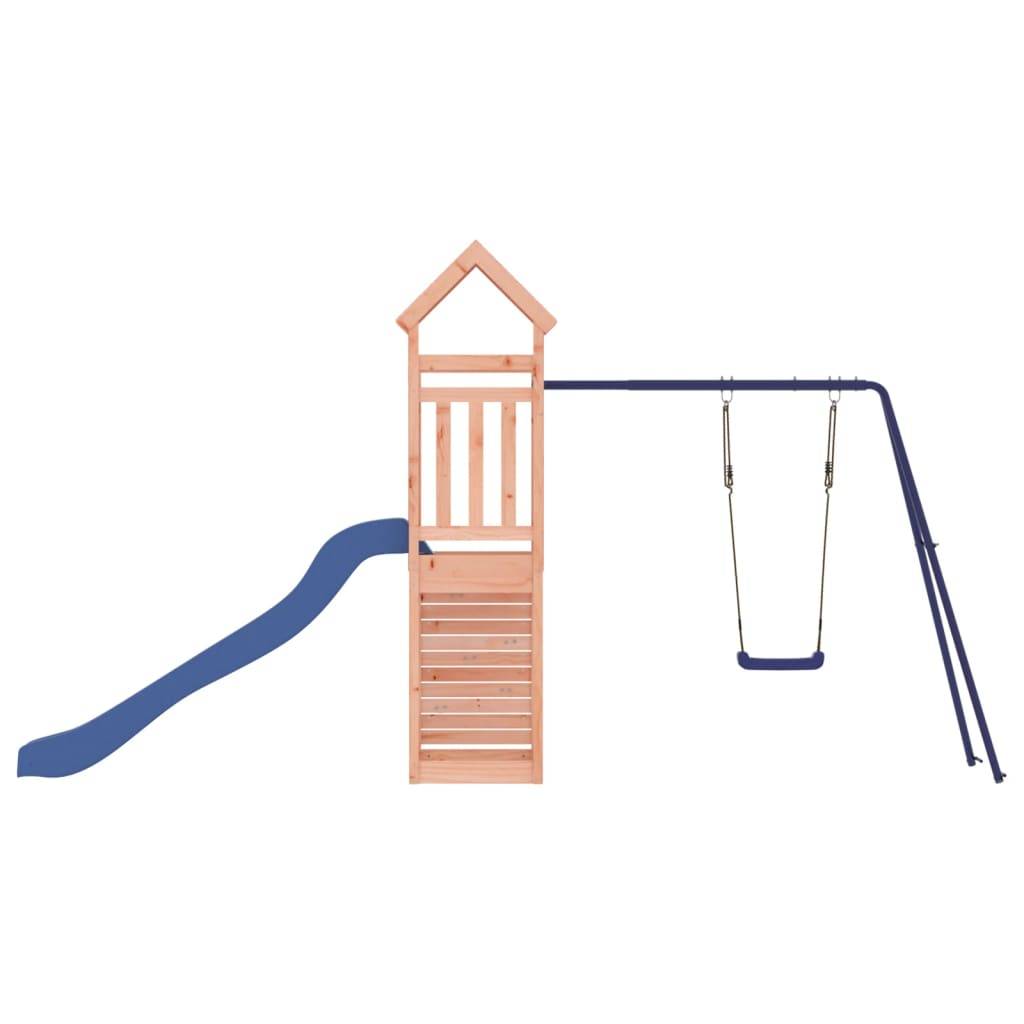 Helloshop26 - Aire de jeux d'extérieur balançoires toboggan portiques robuste jeux jardin 424 x 186 x 214 cm bois massif de douglas - Imagen 5