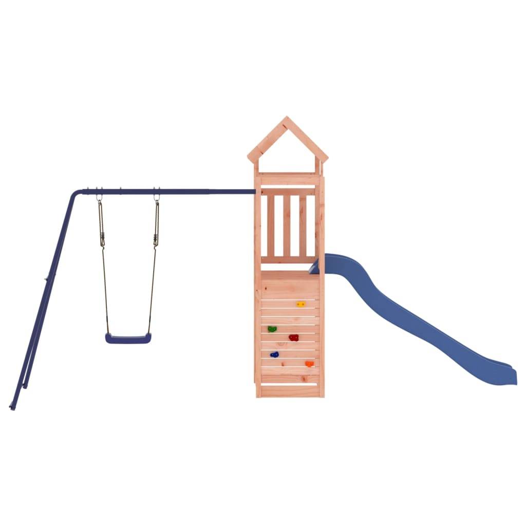 Helloshop26 - Aire de jeux d'extérieur balançoires toboggan portiques robuste jeux jardin 424 x 186 x 214 cm bois massif de douglas - Imagen 2