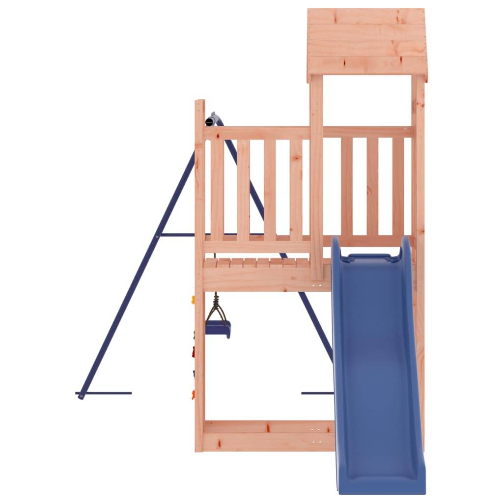 Helloshop26 - Aire de jeux d'extérieur balançoires toboggan portiques robuste jeux jardin 424 x 186 x 214 cm bois massif de douglas - Imagen 3
