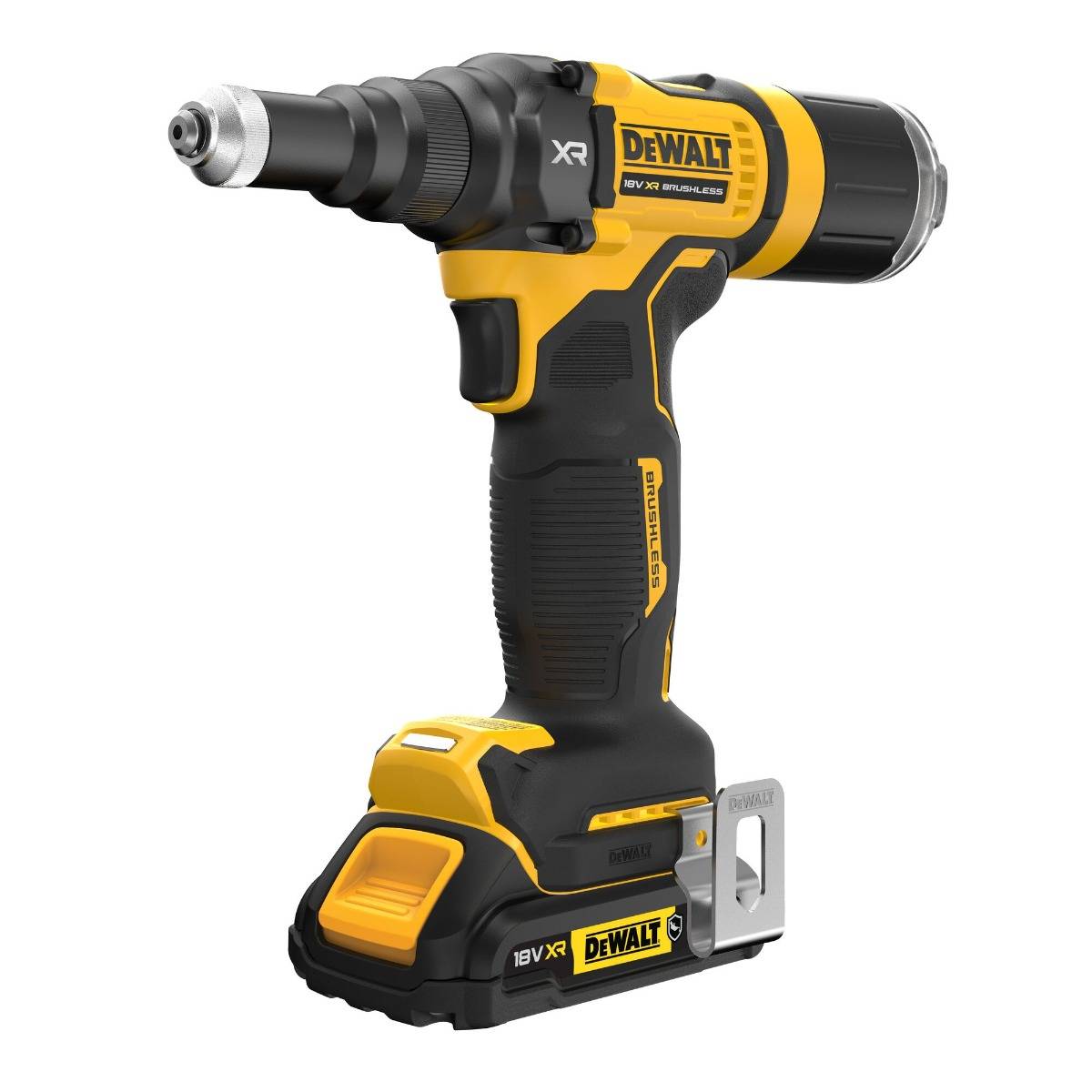 Riveteuse DEWALT XR 18V 2Ah Brushless 4,8 mm - 2 batteries renforcées, coffret TSTAK - DCF403D2GT-QW - Image 2