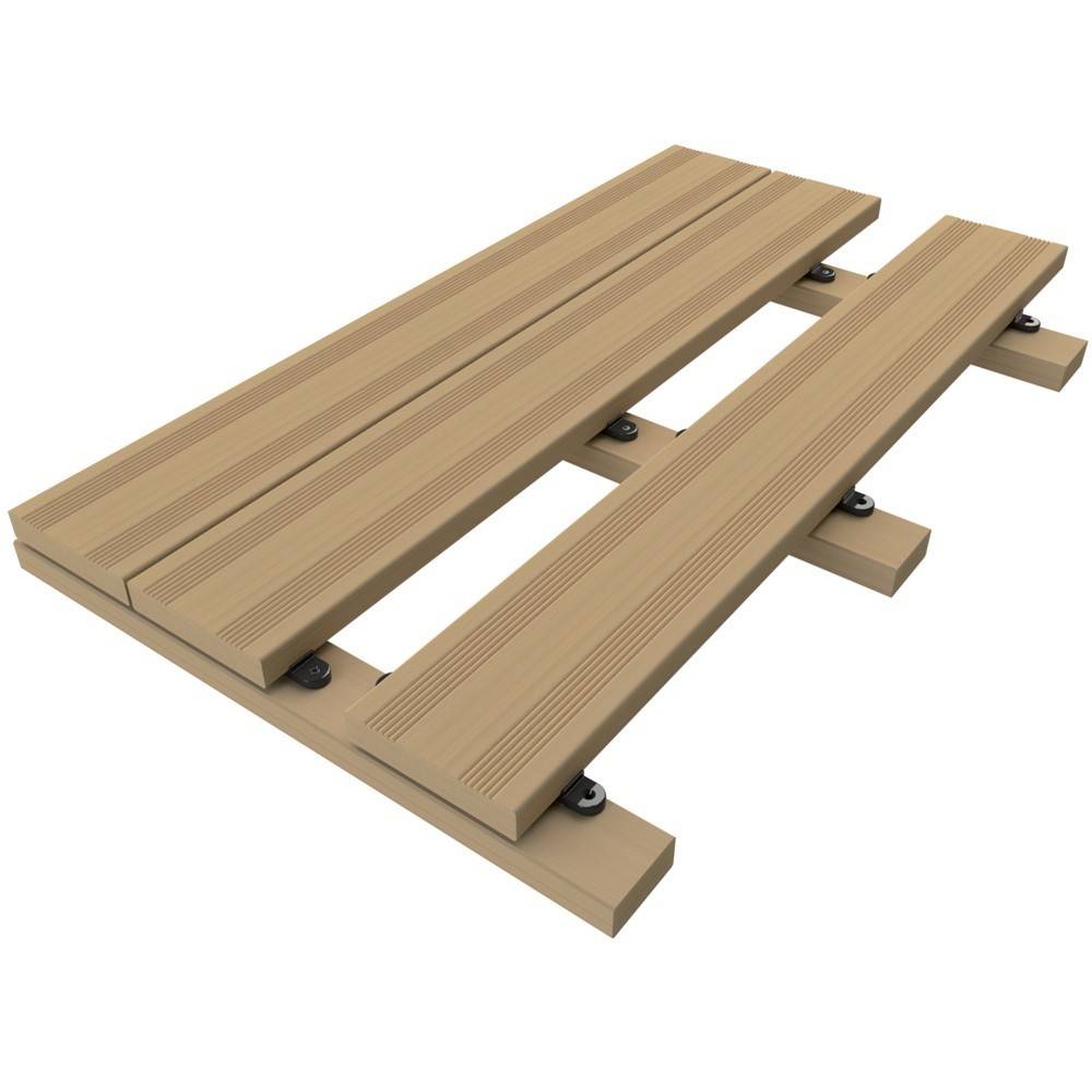 Decklinea - Clip Terrasse universelle D-LOCK - 110 clips + Vis + Gabarit de perçage + Espaceur de lames - Lame de Terrasse Bois et Composite - Imagen 7