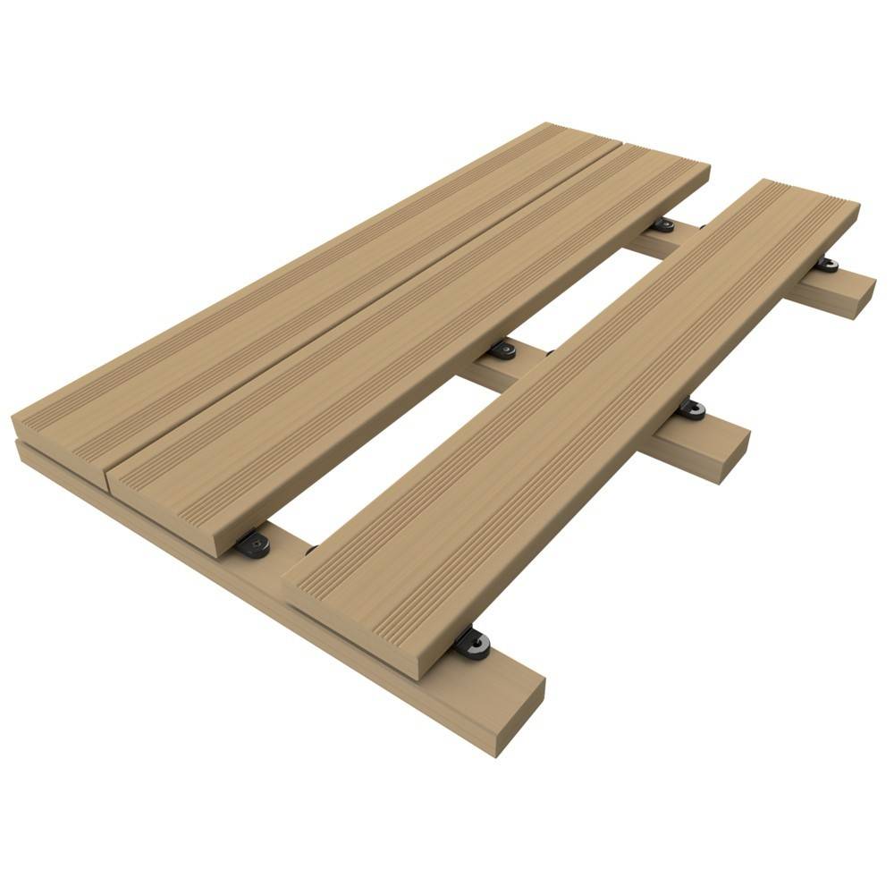 Decklinea - Clip Terrasse universelle D-LOCK - 110 clips + Vis + Gabarit de perçage + Espaceur de lames - Lame de Terrasse Bois et Composite - Imagen 6
