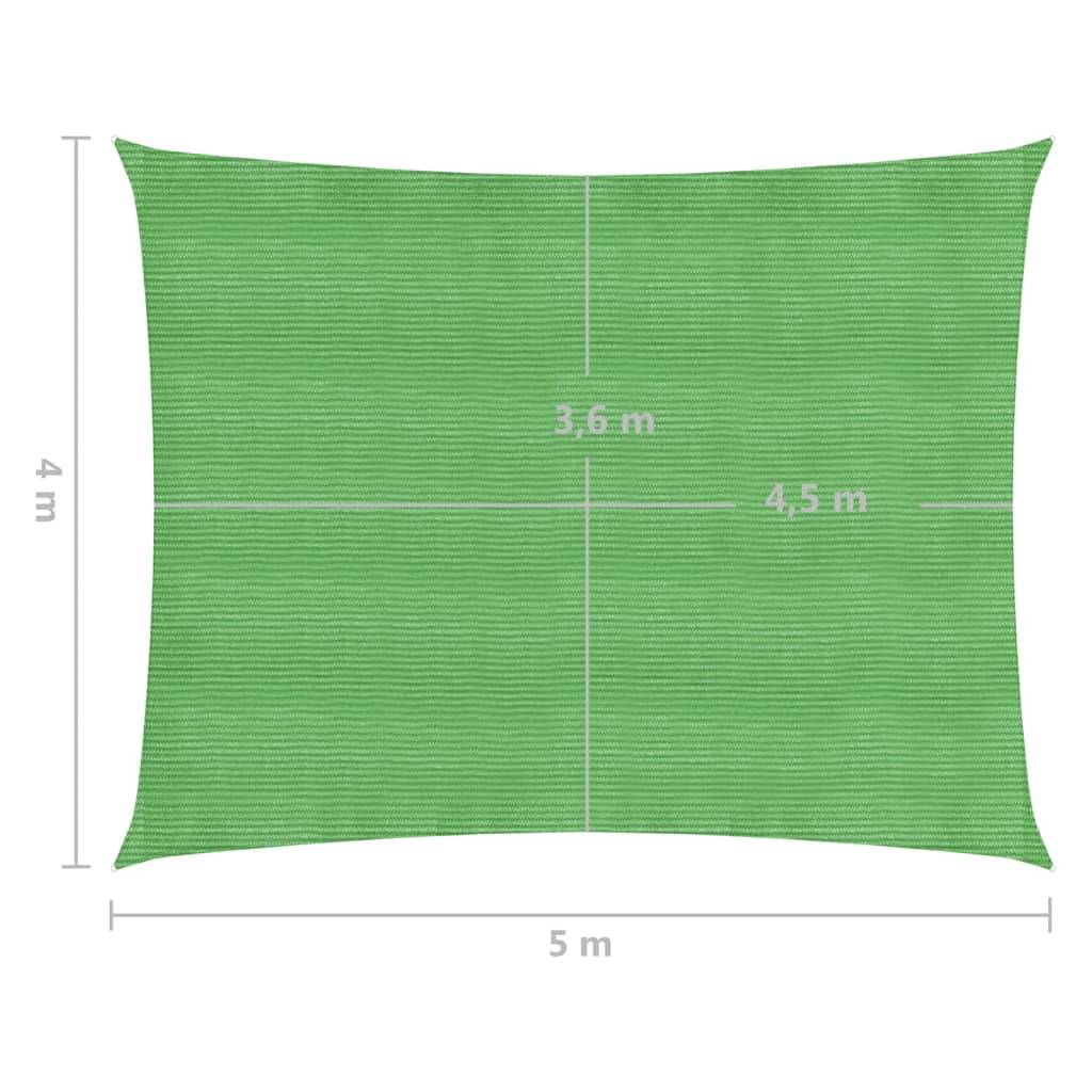 Helloshop26 - Voile d'ombrage 160 g/m² vert clair 4 x 5 m PEHD - Imagen 5