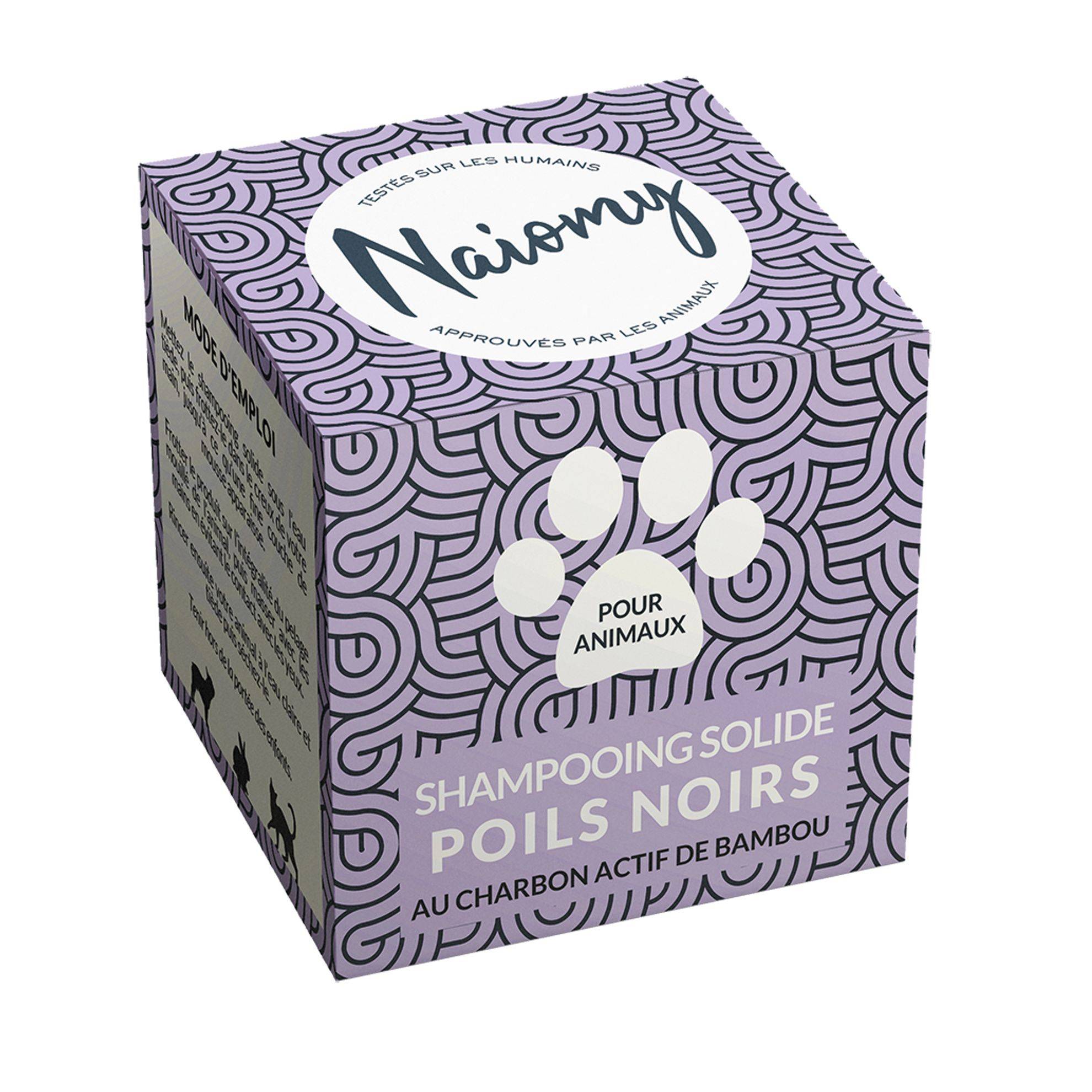 Shampoing solide poils noirs Naiomy : 60ml NAIOMY
