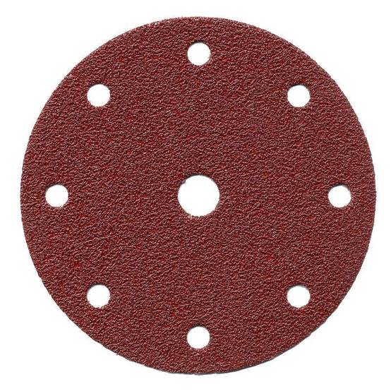 Makita - 10 disques abrasifs MAKITA Ø 150mm Red (8+1 trous) - taille - MAKITA ACCESSOIRES - Imagen 1