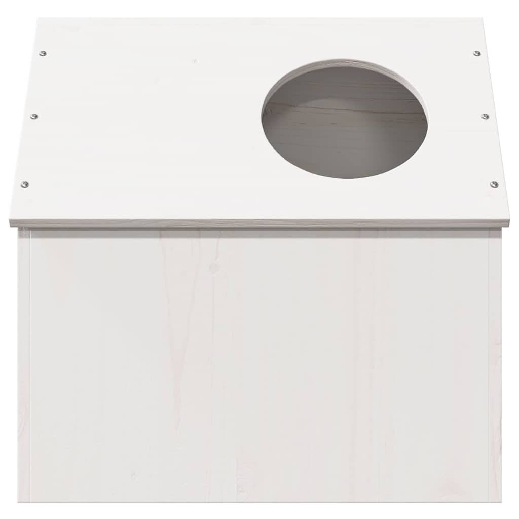 Maison pour chat bois de pin blanc 41 x 50 x 50 cm - PANGIVO - Image 4