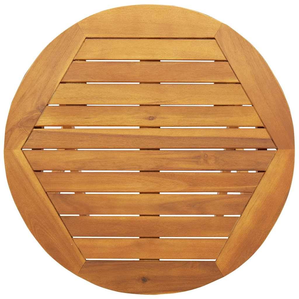 PANGIVO - Table de jardin pliable bois d'acacia naturel 60 x 60 x 72 cm - PANGIVO - Image 7