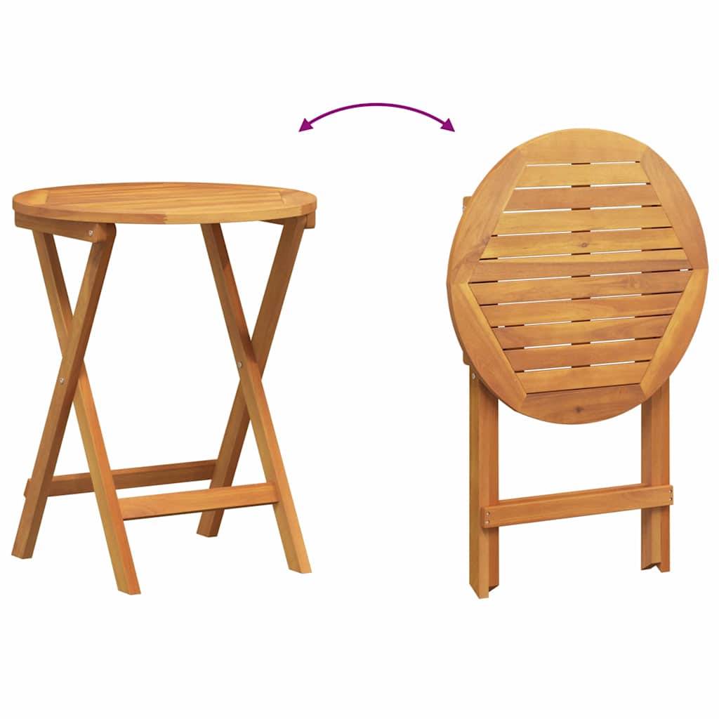 PANGIVO - Table de jardin pliable bois d'acacia naturel 60 x 60 x 72 cm - PANGIVO - Image 8