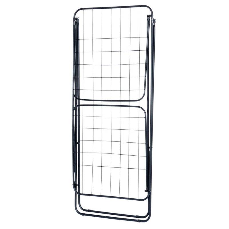 Entrepotbrico - Séchoir étendoir à linge pliable en métal noir 181 cm - Image 10