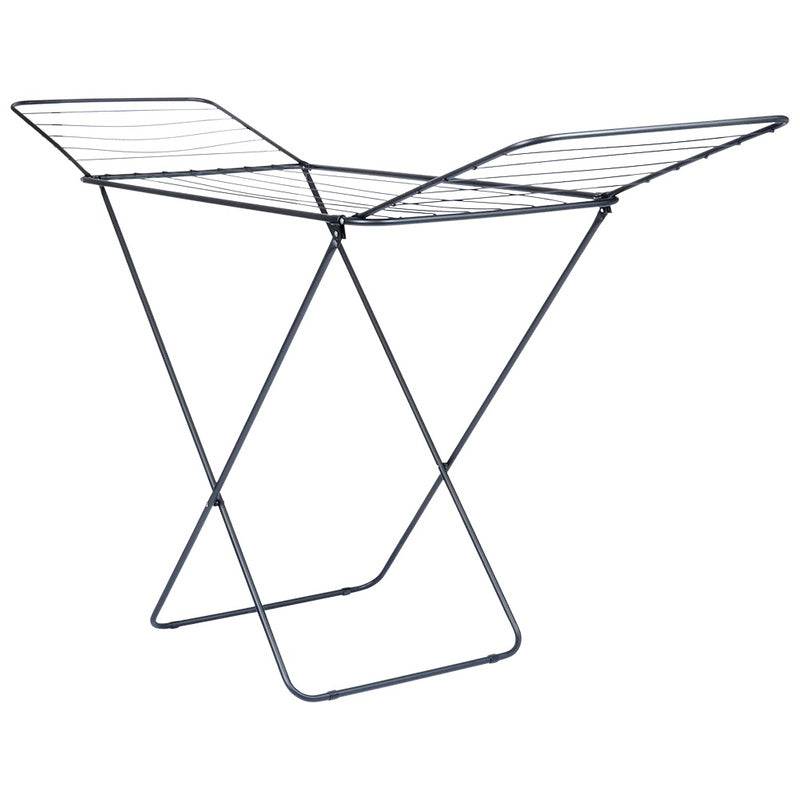 Entrepotbrico - Séchoir étendoir à linge pliable en métal noir 181 cm