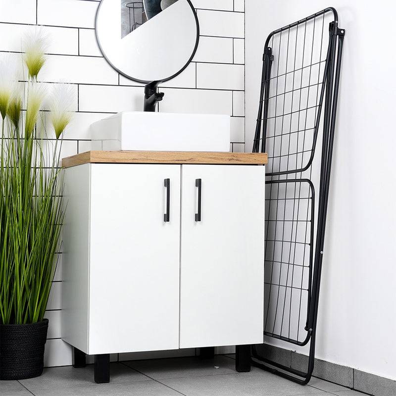 Entrepotbrico - Séchoir étendoir à linge pliable en métal noir 181 cm - Image 5