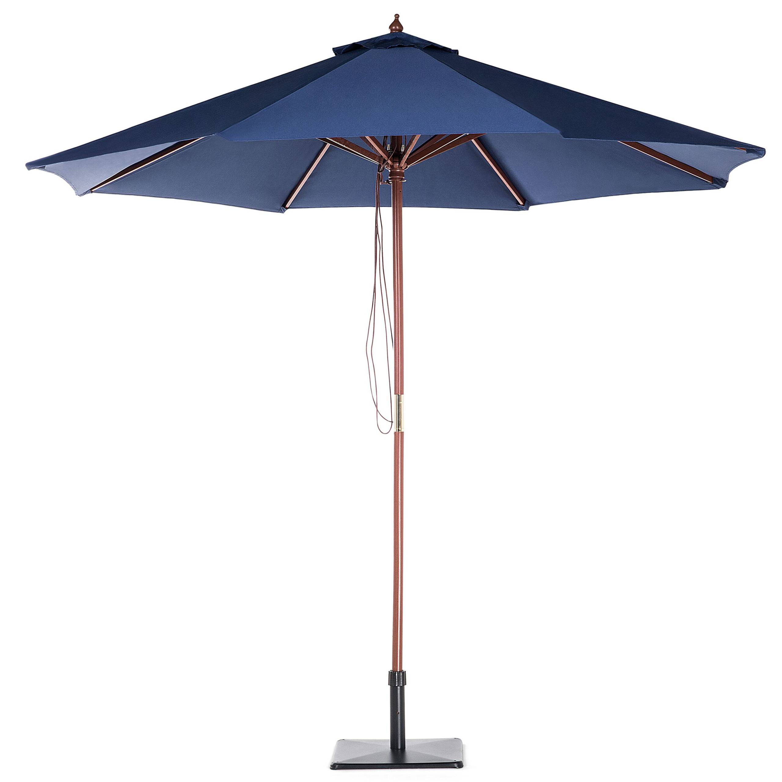 Beliani - Parasol droit Tissu Bleu marine TOSCANA - Beliani - Imagen 4