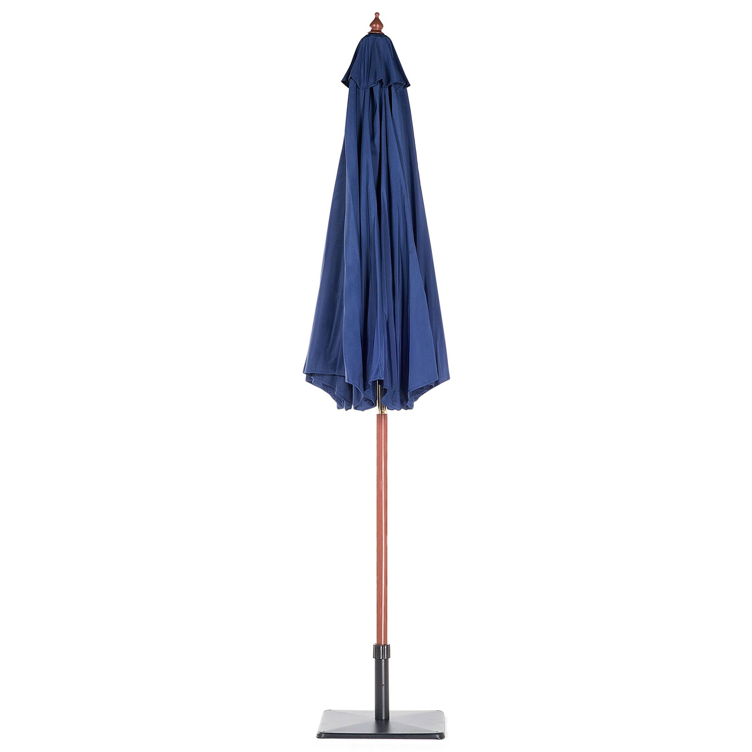 Beliani - Parasol droit Tissu Bleu marine TOSCANA - Beliani - Imagen 5