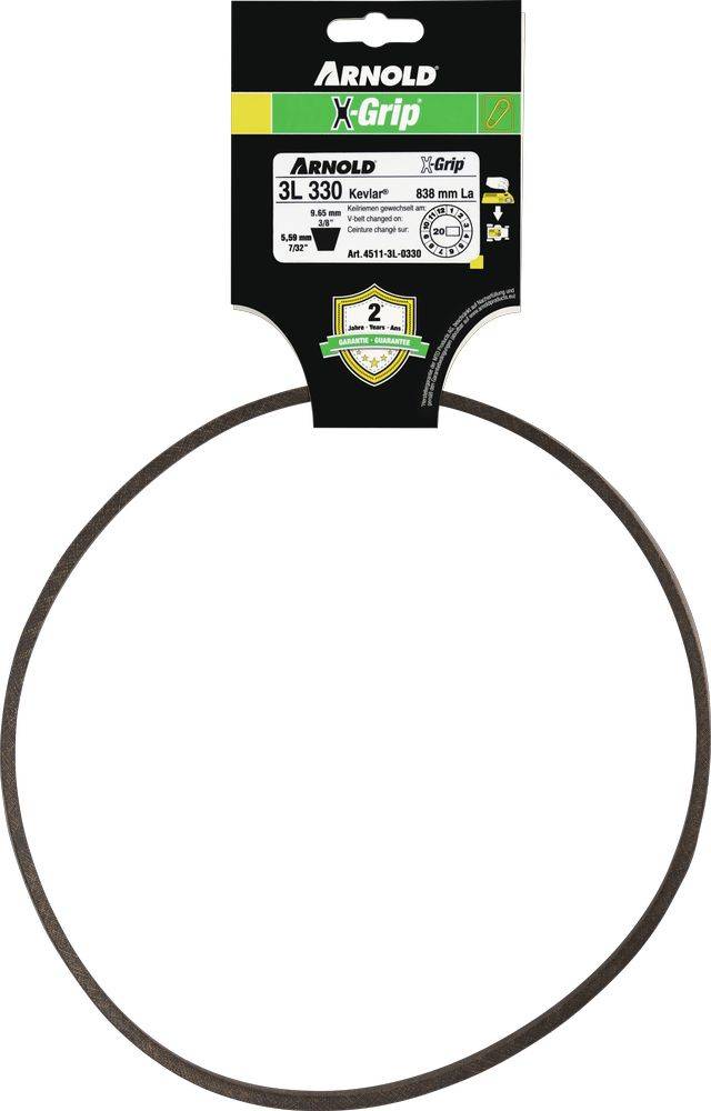 Arnold - Courroie trapézoïdale X-Grip V de type 3L330 Arnold - Imagen 1