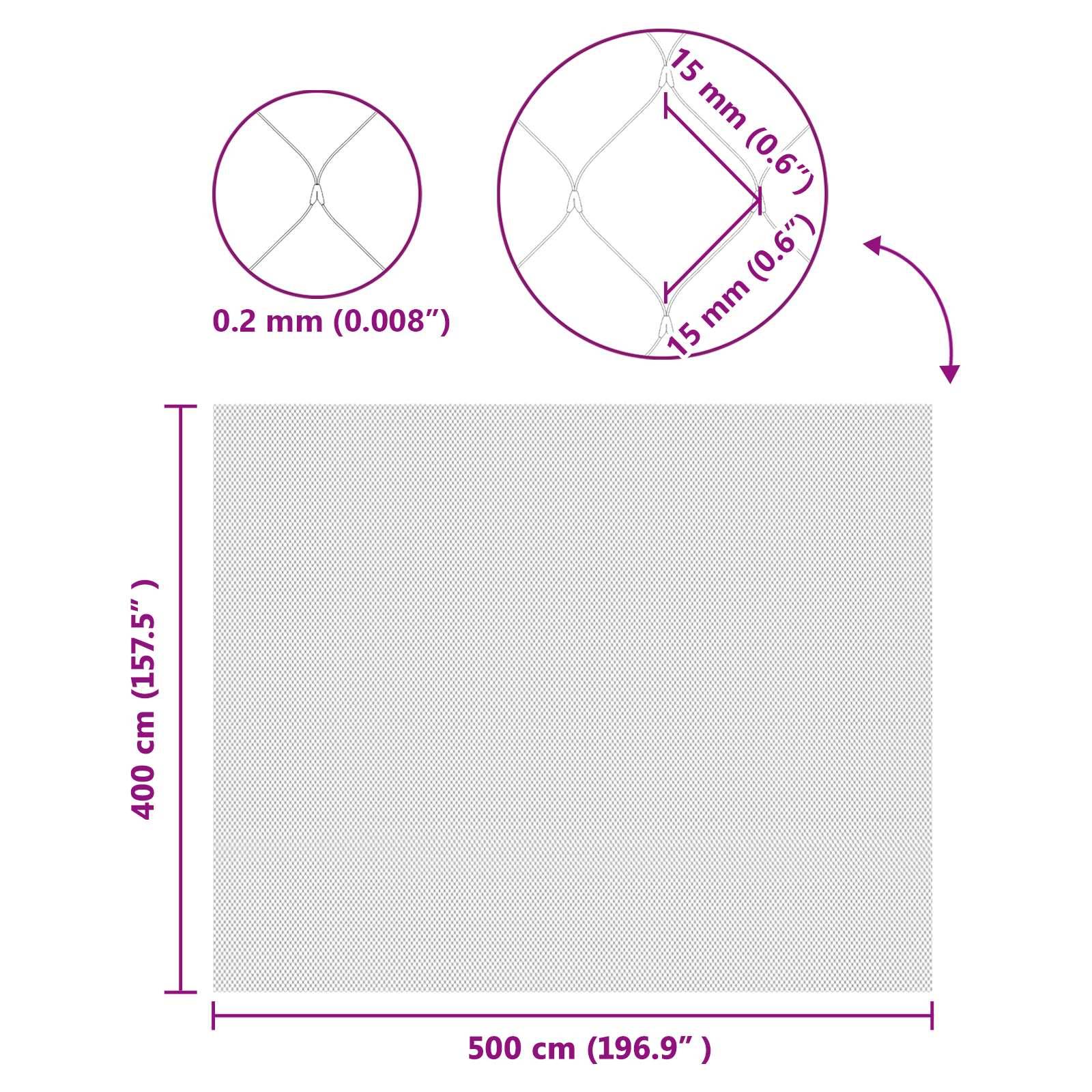 Vidaxl - Filet de protection pour oiseaux Vert 4 x 5 m Polyéthylène vidaXL 42011530 - Image 3