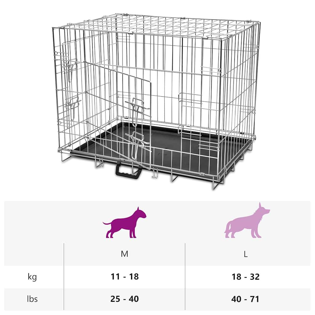 Vidaxl - Cage métallique et pliable pour chiens M vidaXL 170216 - Imagen 3
