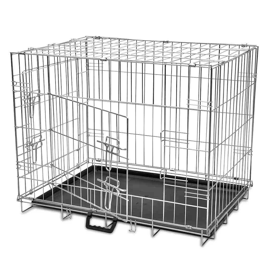 Vidaxl - Cage métallique et pliable pour chiens M vidaXL 170216 - Imagen 1