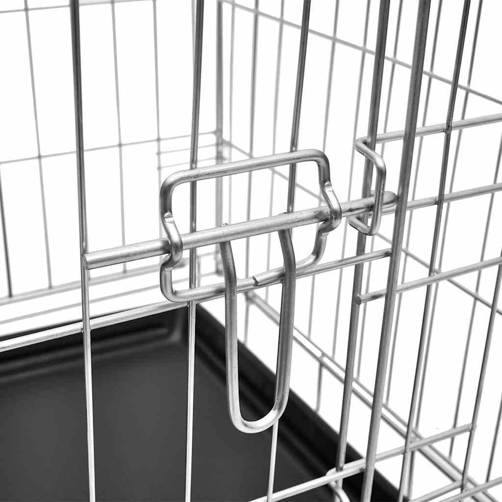 Vidaxl - Cage métallique et pliable pour chiens M vidaXL 170216 - Imagen 4