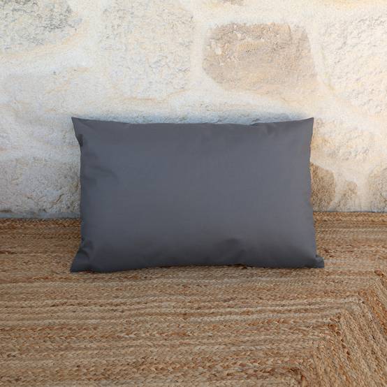 Home Maison - Coussin extérieur imperméable et déhoussable MINORQUE - HOME MAISON - Polyester - Gris anthracite - Image 3