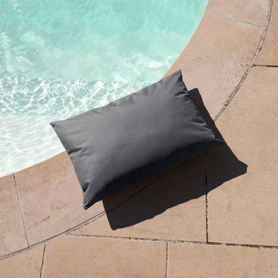 Home Maison - Coussin extérieur imperméable et déhoussable MINORQUE - HOME MAISON - Polyester - Gris anthracite - Image 4