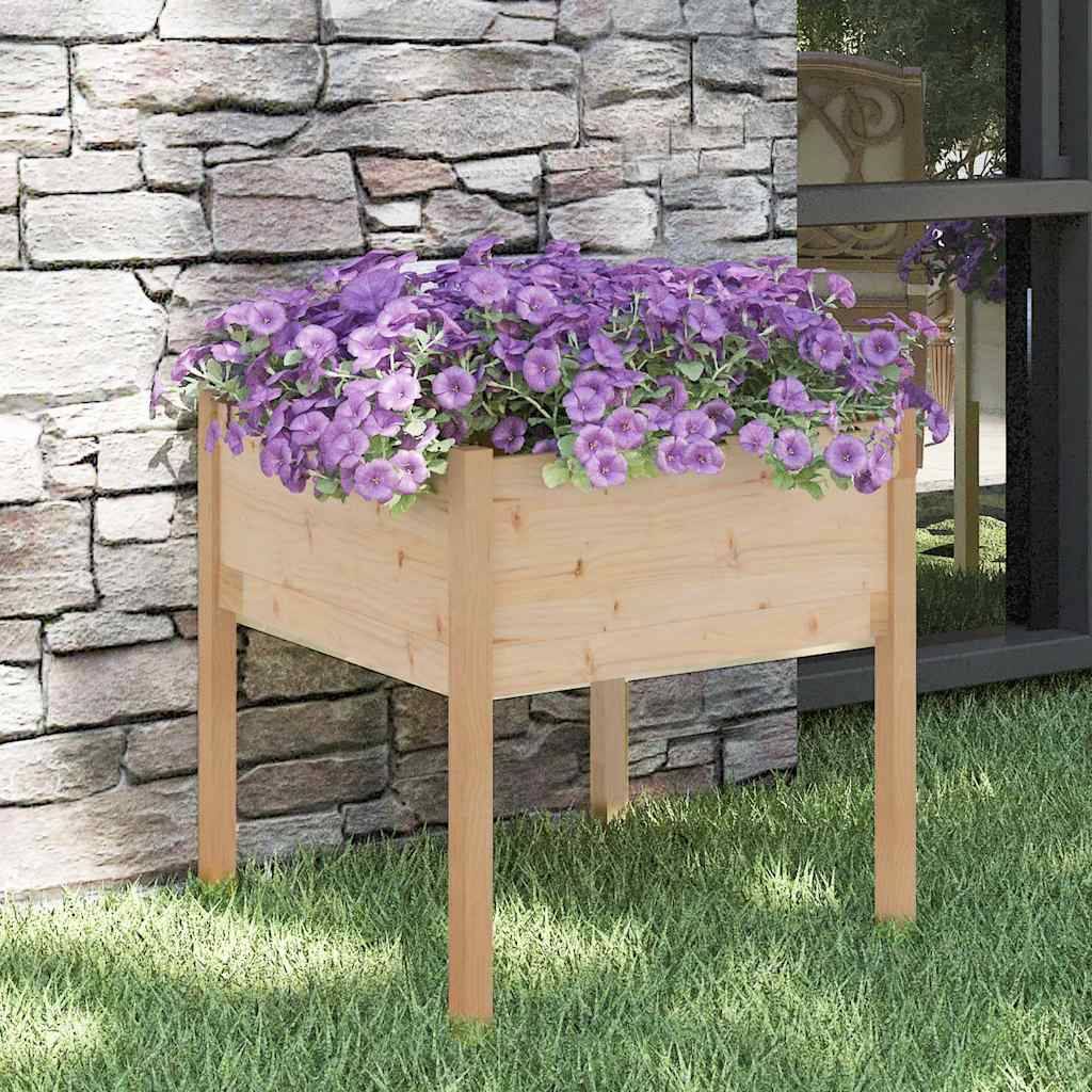 Vidaxl - Jardinière d'extérieur 70x70x70 cm bois de pin massif vidaXL 810809 - Image 1