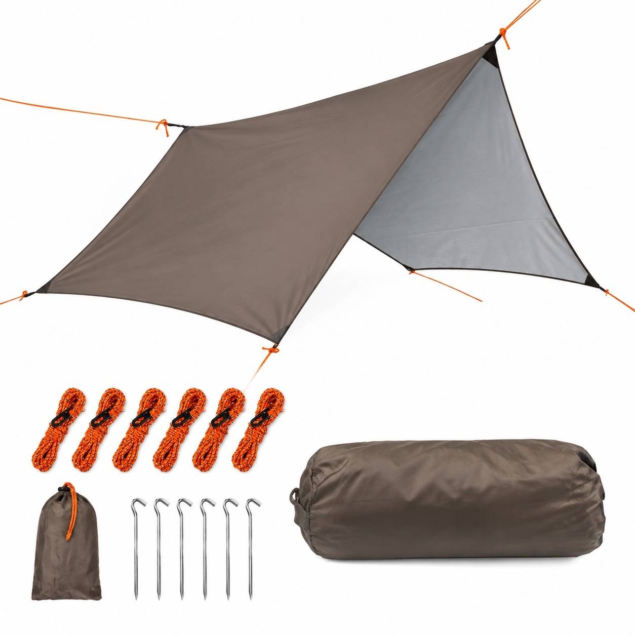 Tarp Imperméable Léger Anti UV Résistant Déchirure Camping