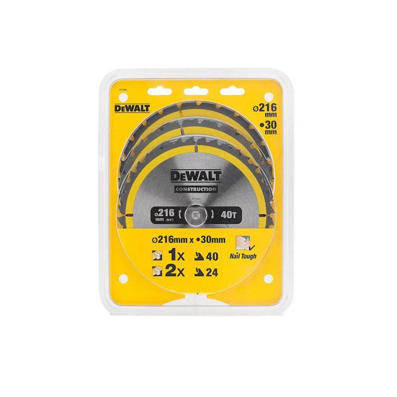 Dewalt - Coffret plastique de 3 lames Ø 216mm Carbure Construction DEWALT DT1962-QZ pour scie circulaire stationnaires Dewalt - Imagen 2