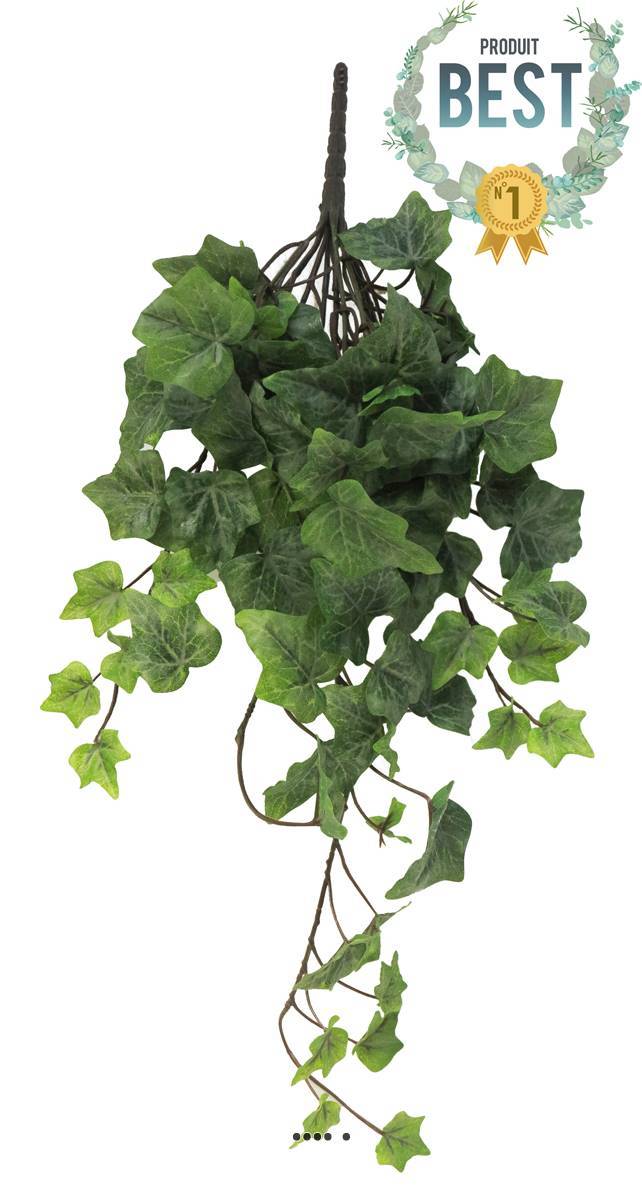 Artificielles - Lierre artificiel en chute L 46 cm 86 feuilles froasted - BEST - couleur: Vert-jaune - Imagen 1