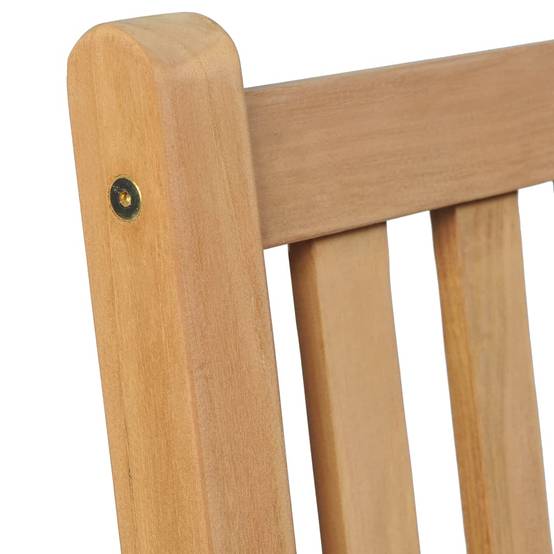 Lot de 2 Chaises de jardin et coussins - Chaises d'extérieur - Fauteuils de jardin blanc crème Bois de teck - Image 7