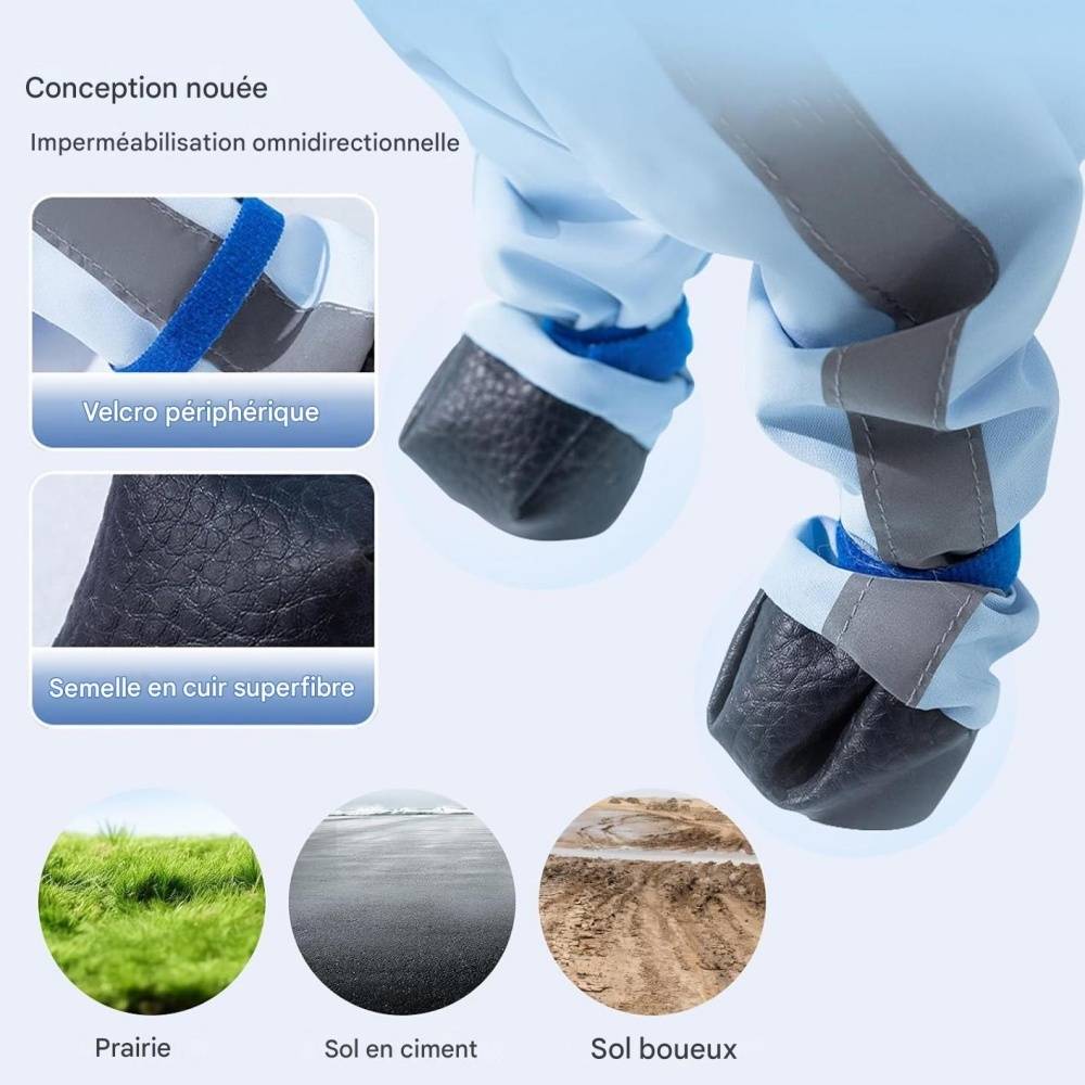 Manteau De Pluie Pour Chiens M Imperméable, Bandes Réfléchissantes & Sangle Magique - Lytech - Image 4