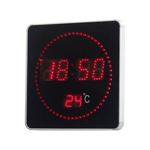 Horloge digitale radio-pilotée ROUGE avec température PEARL - Imagen 5