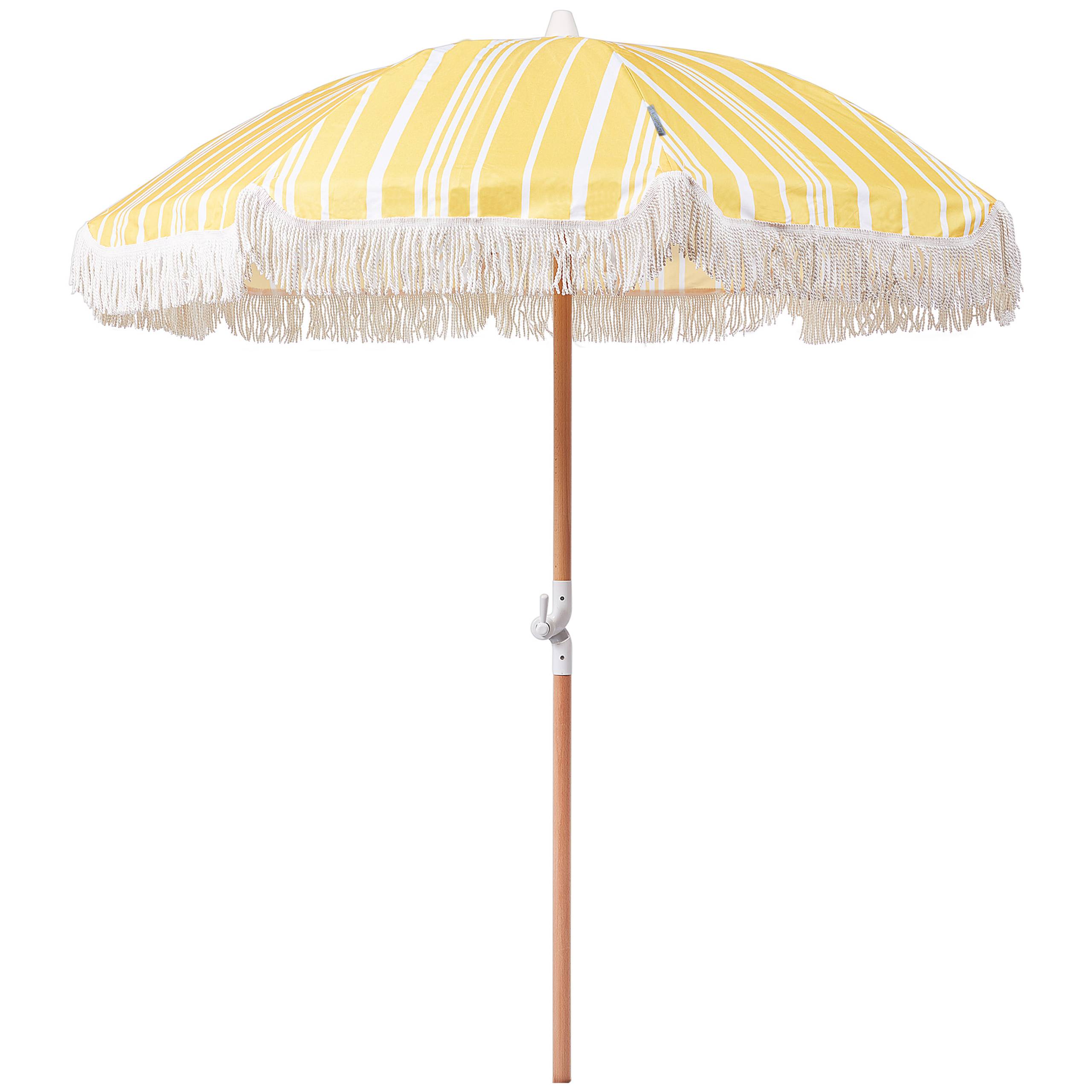 Beliani - Parasol droit Tissu Jaune MONDELLO - Beliani - Imagen 2
