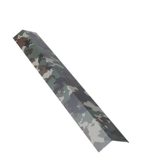 Bris de gouttière 1 m pour plaque nervurée acier laqué - Coloris - Camouflage, Longueur - 1 m