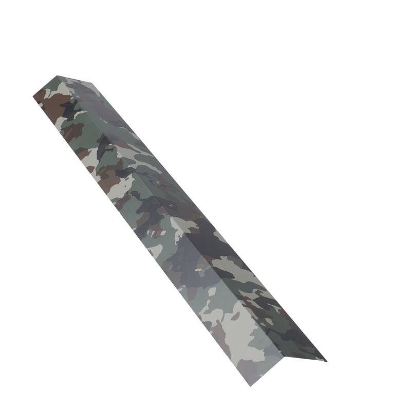 Bris de gouttière 1 m pour plaque nervurée acier laqué - Coloris - Camouflage, Longueur - 1 m