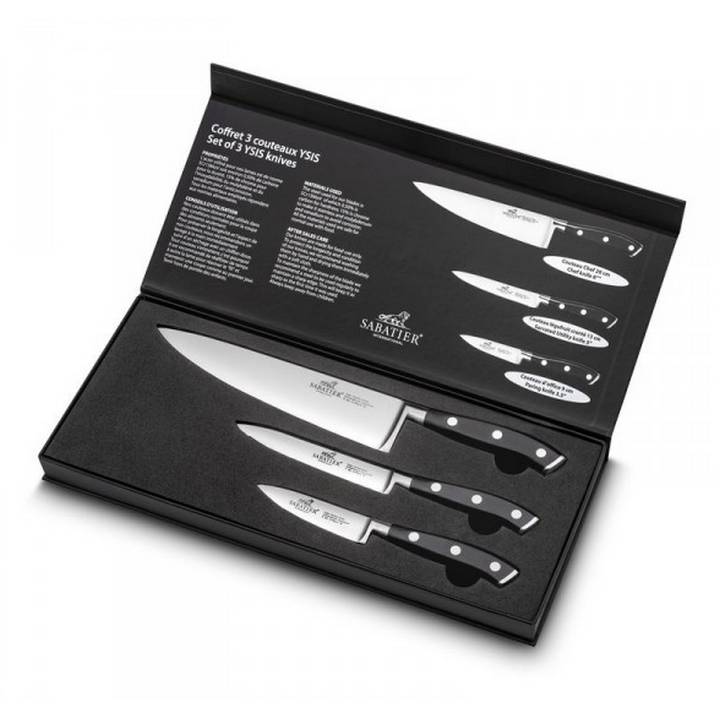 Coffret de 3 couteaux de cuisine 910280 Lion Sabatier