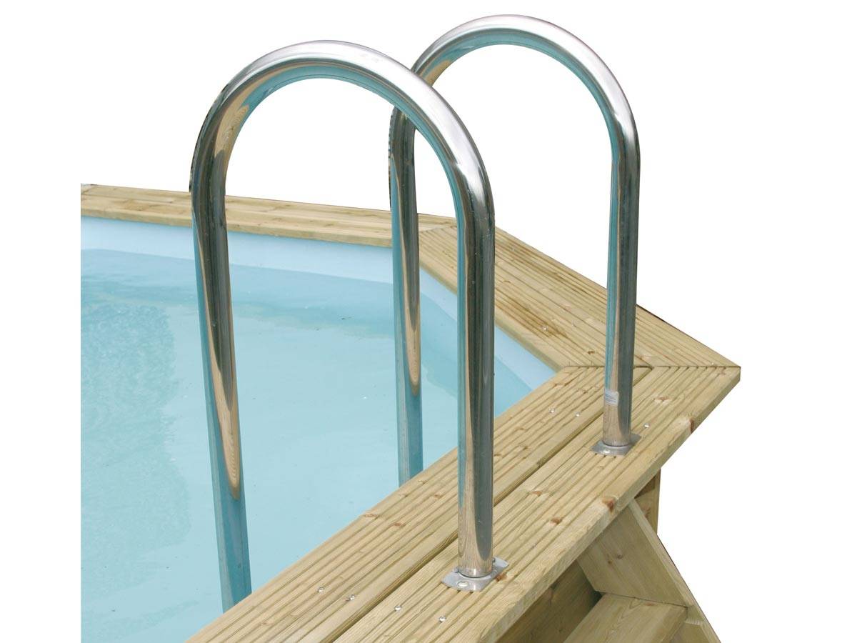 Ubbink - Echelle inox intérieure pour piscines bois - Ubbink - Image 2